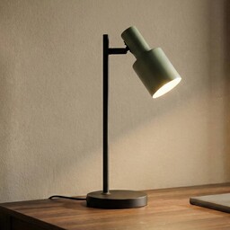 Lampa stołowa Ovelia Lindby, czarny, biuro, metal, nowoczesny