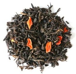 Najlepsza liściasta herbata czerwona puerh ŻURAWINOWY czarny bez