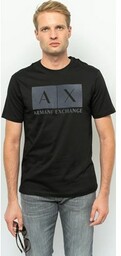 t-shirt męski armani exchange 6rztjz zj8ez czarny