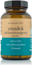 OMUŁEK ZIELONOWARGOWY PRIMABIOTIC 120 Kaps. Stawy Kości Mięśnie
