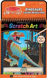 Zdrapka Scratch Art Dinozaury zeszyt do wydrapywania 40514-Melissa