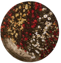 Dywan okrągły Carpet Decor Handmade Spring Flowers