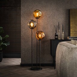 Zijlstra Lampa stojąca Stellar, 3-punktowa, szkło, metal, wielokolorowa