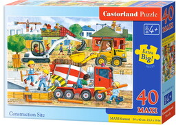 Castorland Puzzle 40 maxi - Na budowie CASTOR