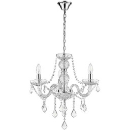 Lampa wisząca Cristallo 3xE14 transparentny LP-2940/3P - Light