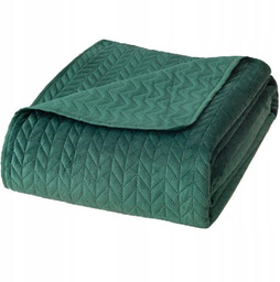 Narzuta 240 x 260 Pikowana Velvet Moxie Butelkowy