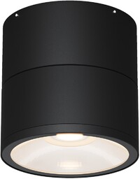 SPIN Lampa sufitowa czarna kierunkowa czarna H9cm fi9cm