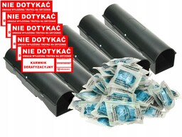 5x Karmnik Deratyzacyjny 1x Trutka Na Szczury Pasta