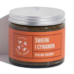 CZTERY SZPAKI (4szpaki) Peeling cukrowy Świerk i Cynamon,