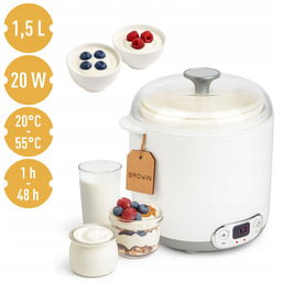 Browin Jogurtownica Maszynka do Robienia Pysznego Domowego Jogurtu