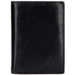 Męski portfel skórzany z podszewką RFID czarny