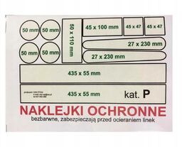 Naklejki ochronne do roweru zestaw O duży