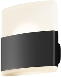ROM Lampa ścienna kinkiet zewn. Czarna H17cm 12W