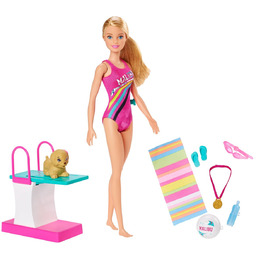 Barbie, lalka Pływaczka, GHK23