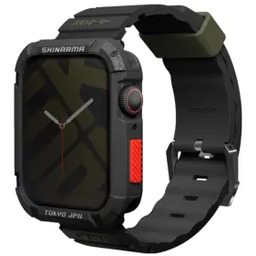 Skinarma Shokku Apple Watch 45/44/42mm Czarny Pasek