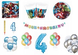 Zestaw Avengers 4 Urodziny Balony