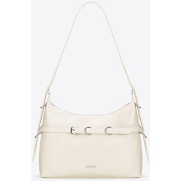 Damska listonoszka z imitacji skóry z ozdobnym paskiem