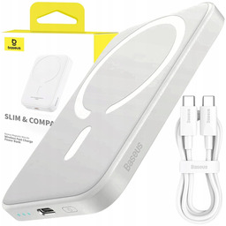 Baseus Magnetic Mini 6000mAh 20W MagSafe biały