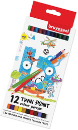 Kredki ołówkowe, Twin Colouring Pencils, 24 kolory