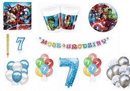 Zestaw Avengers 7 Urodziny Balony