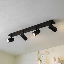 Reflektor sufitowy Lindby Joffrey, 80 cm, czarny, 4-punktowy,