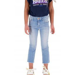 Vingino Jeansowe Spodnie Dzwony Z Przetarciami 7/8 158