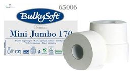 Papier toaletowy jumbo mini BulkySoft Premium, 2w,biały, celuloza,170m,