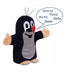 Pluszowy Krecik zabawka pacynka na rękę Dźwięki