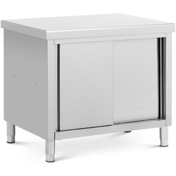 Stół blat roboczy centralny z szafką przelotową STAL