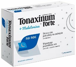 Tonaxinum Forte na noc + Melatonina, 60 tabletek