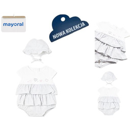 Śpioszki krótkie z bawełny dziewczęce 55