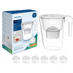 Dzbanek filtrujący Philips 2,6L 6 szt. filtrów