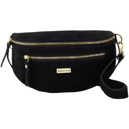 Zamszowa nerka damska Barberinis - Czarna