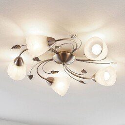 Lampa sufitowa Yannie Lindby, możliwość ściemniania, aluminiowy /