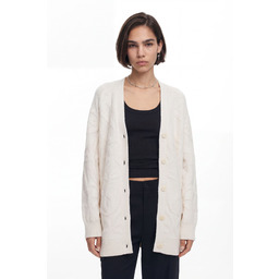 Desigual Oversize kardigan z dzianiny