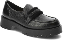 Lemar Czarne Półbuty Eleganckie Skórzane Buty