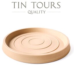 BEŻOWA PODSTAWKA POD DONICZKĘ 26/31,5x3 cm