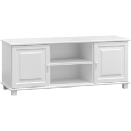 OUTLET - Stolik RTV sosnowy nr1 s136 biały