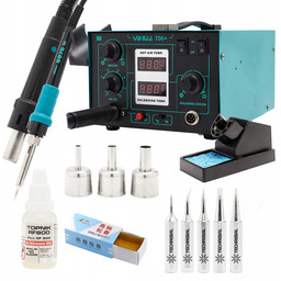 Zestaw Stacja Lutownicza Yihua 706 2W1 Hot Air