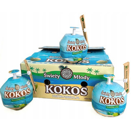 9X MŁODY KOKOS z Wietnamu Naturalna woda kokosowa