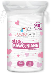 Bocioland, płatki bawełniane, 60 sztuk