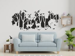 Las naklejka na ścianę