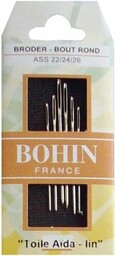 BOHIN France Gobelin Igły Asortyment Zestaw - Niklowany,