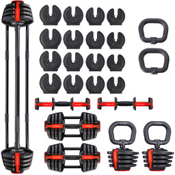 ZESTAW REGULOWANYCH SZTANGIELEK SGR18 PRO SET 41 KG
