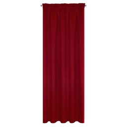 Eurofirany Zasłona 135x270 Logan czerwona gotowa na taśmie