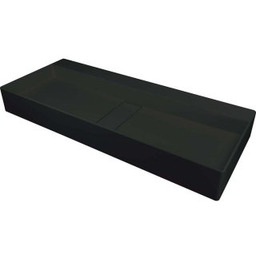 DEANTE Umywalka podwójna nablatowa BLUR granitowa 80x40 cm