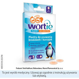 Wortie Plastry do usuwania brodawek i kurzajek, 15