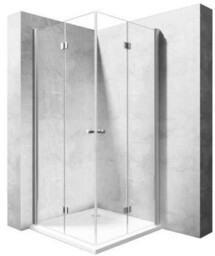 Drzwi prysznicowe składane Rea Fold N2 80 chrom-