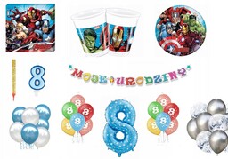 Zestaw Avengers 8 Urodziny Balony