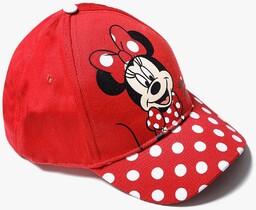 Bawełniana czapka dziewczęca z daszkiem Minnie Mouse -